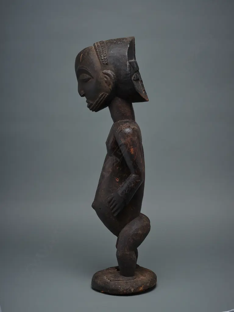 Hemba, Congo male ancestor (singiti) wooden figure, Image 1++